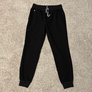 Figs Black Track Pants